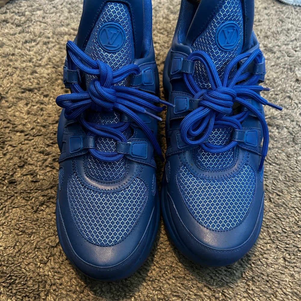 Authentic Louis Vuitton Blue Sneakers